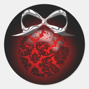 Aufkleber für Red Tree Ornament Holiday Season Car