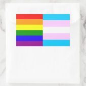 Aufkleber für Regenbogen-/Querflags (Tasche)