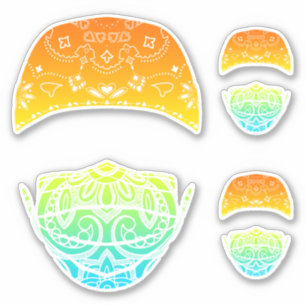 Aufkleber für Regenbogenhaube