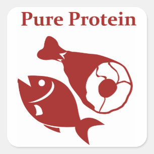 Aufkleber für reines Protein