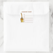 Aufkleber für Reinigungsaufgaben (Tasche)
