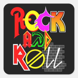 Aufkleber für Rock und Roll