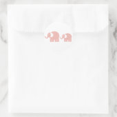 Aufkleber für rosa Elefanten (Tasche)