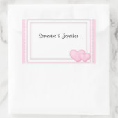 Aufkleber für rosa Herzen (Tasche)