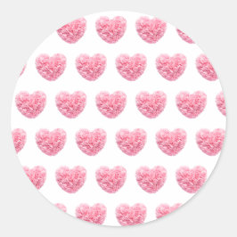 Aufkleber für rosa Herzen