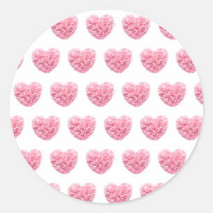 Aufkleber für rosa Herzen