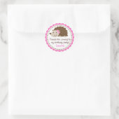 Aufkleber für rosa Igel (Tasche)