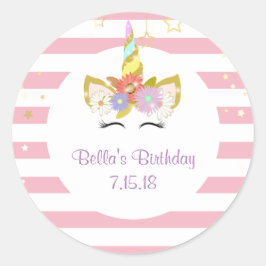 Aufkleber für Rosa und Gold