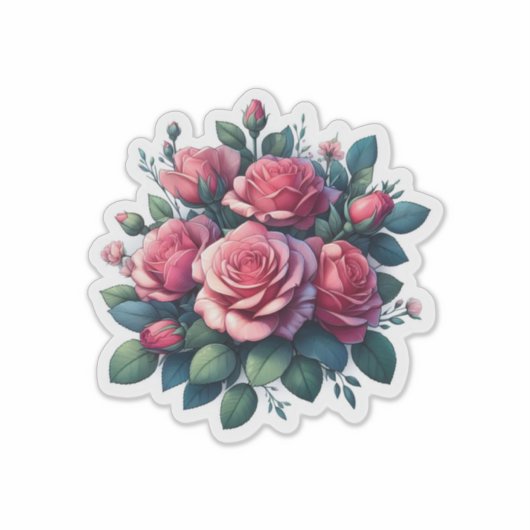 Aufkleber für Rose (Vorderseite)