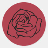 Aufkleber für Rose (Vorderseite)