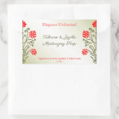 Aufkleber für Rot bearbeitbare Seife oder Floßaufk (Tasche)