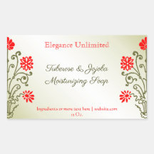 Aufkleber für Rot bearbeitbare Seife oder Floßaufk