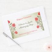 Aufkleber für Rot bearbeitbare Seife oder Floßaufk (Umschlag)