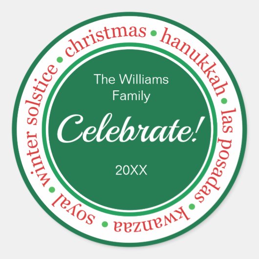 Aufkleber für Rot/Grün (Vorderseite)