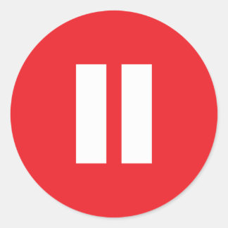 Aufkleber für Rot und Weiß-Pause
