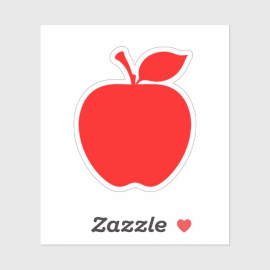 Aufkleber für Rotapfel (Blatt)