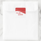 Aufkleber für rote Dazzling-Star-Kurven (Tasche)