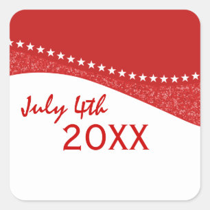 Aufkleber für rote Dazzling-Star-Kurven