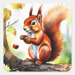Aufkleber für Rote Eichhörnchen