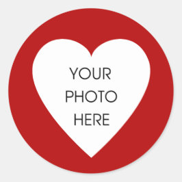 Aufkleber für rote Herzklappen