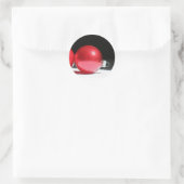 Aufkleber für Rote Ornamente (Tasche)