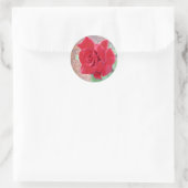 Aufkleber für rote Rosen (Tasche)