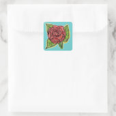 Aufkleber für rote Rosen (Tasche)