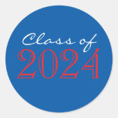 Aufkleber für rote und blaue Umschlag Aufkleber (Vorderseite)