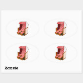 Aufkleber für rote und weiße Stühle (Blatt)