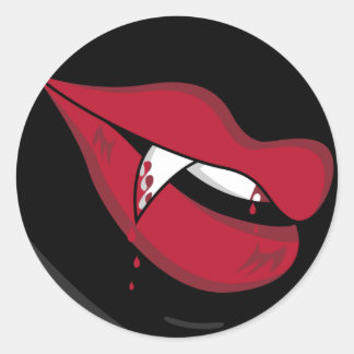 Aufkleber für Rote Vampire Lips
