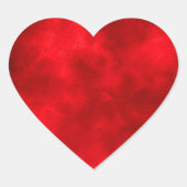 Aufkleber für Rotes Herz (Vorderseite)