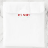Aufkleber für Rotes Shirt (Tasche)
