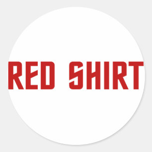 Aufkleber für Rotes Shirt