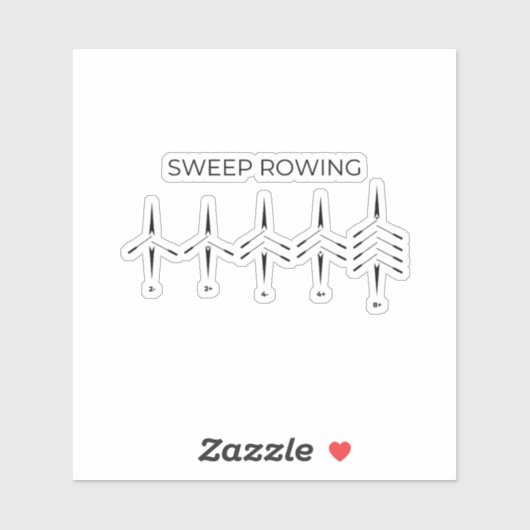 Aufkleber für Ruderboote (Blatt)