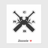 Aufkleber für Ruderkrebse (Blatt)