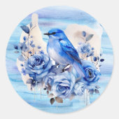 Aufkleber für runder Umschlag Aufkleber (Vorderseite)