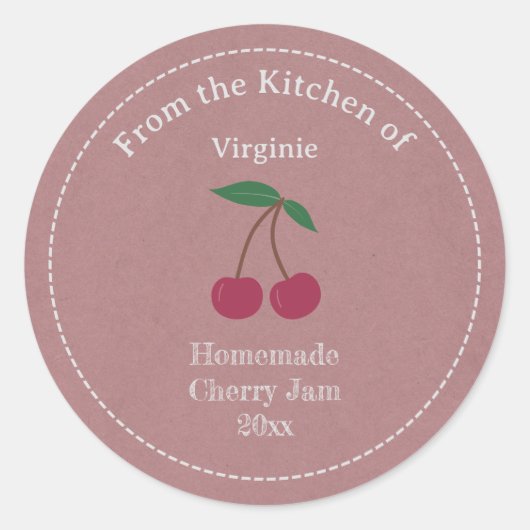 Aufkleber für Rustikal-Cherry (Vorderseite)