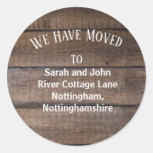 Aufkleber für rustikale Bewegung (Vorderseite)