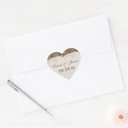 Aufkleber für rustikale Gastgeschenk Hochzeit aus (Umschlag)