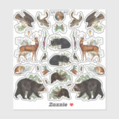 Aufkleber für Rustikale Pinienwälder (Blatt)