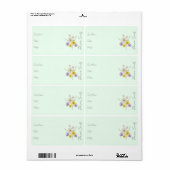 Aufkleber für Saatgutpackung | Blume - Packungseti (Vorne)