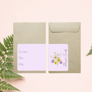 Aufkleber für Saatgutpackung Blume - Packungseti