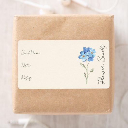 Aufkleber für Saatgutpackung | Blume - Packungseti (Insitu)