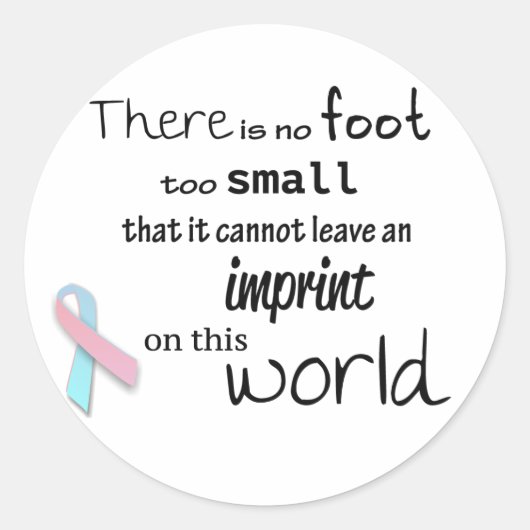 Aufkleber für Säugling-Verlustbewusstsein (Vorderseite)