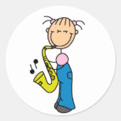 Aufkleber für Saxophone Player (Vorderseite)