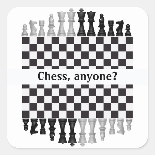 Aufkleber für Schachbrett und Teile (Vorderseite)