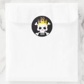 Aufkleber für Schädel und Flammen (Tasche)