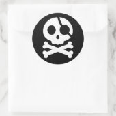 Aufkleber für Schädel und Kreuzknochen (Tasche)