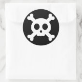 Aufkleber für Schädel und Kreuzknochen (Tasche)