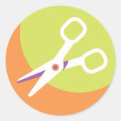 Aufkleber für Scheren (Vorderseite)